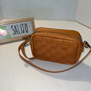 Madewell Transport camera bag woven,desert camel